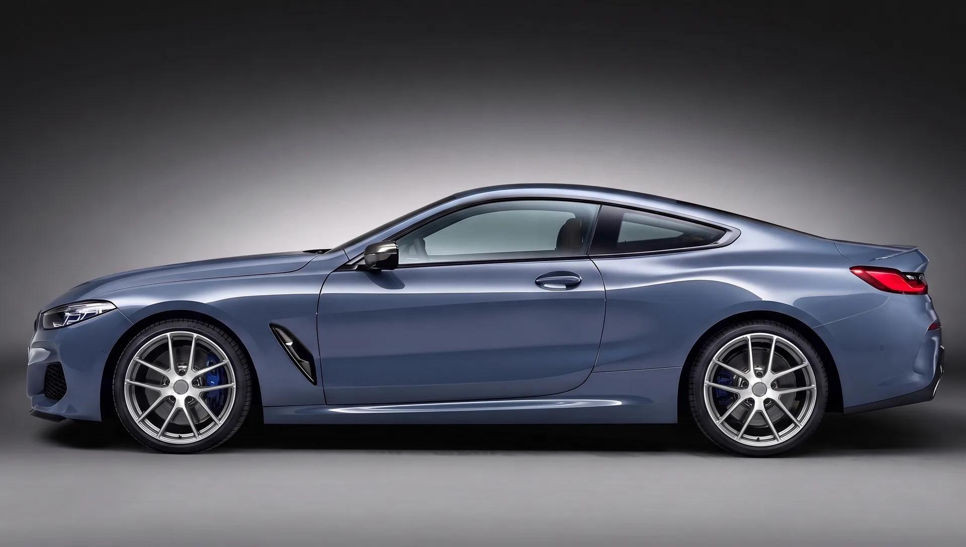 BMW 8 серии на дисках Mercedes-AMG Cross-spoke Brushed Titanium