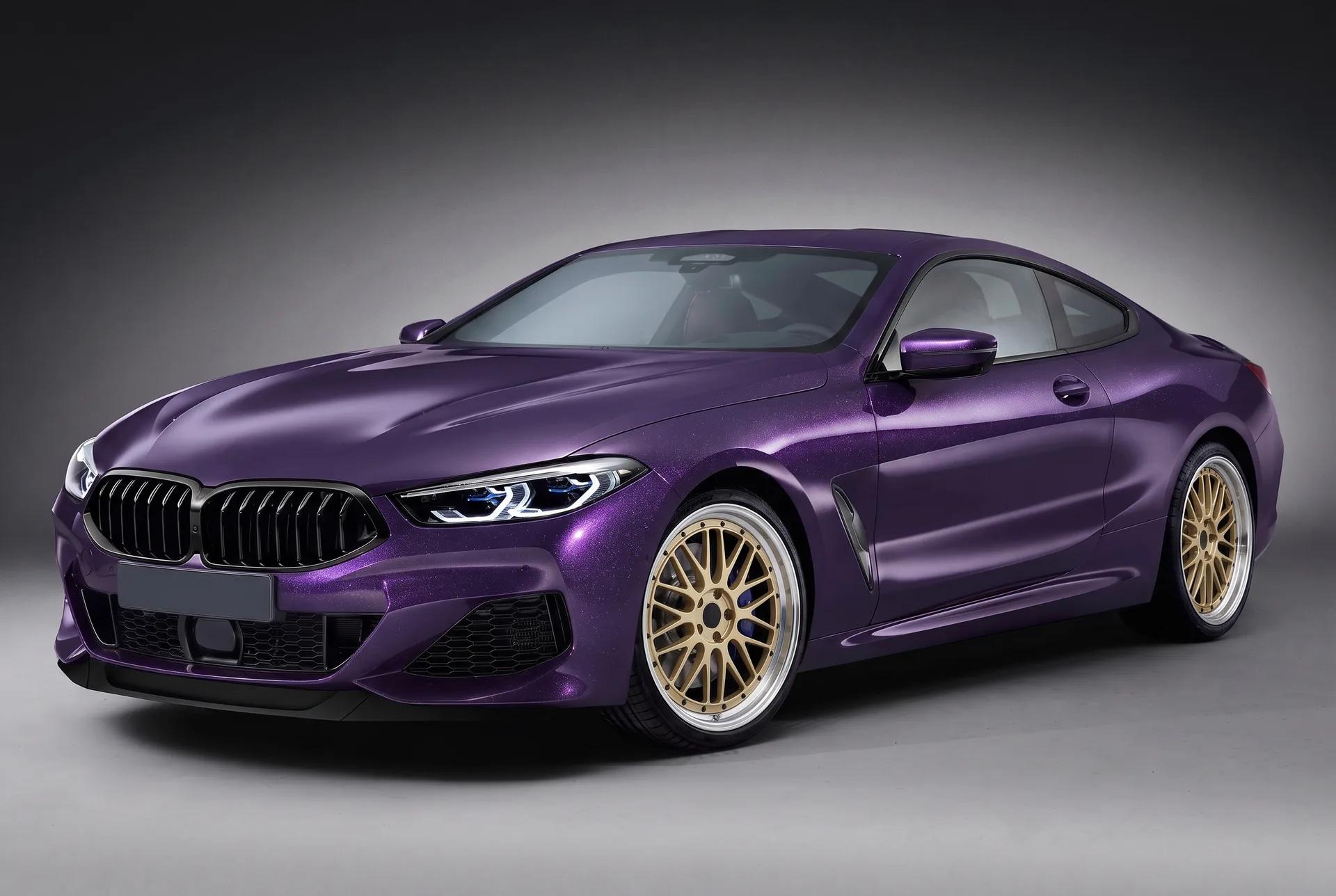 BMW 8 серии в плёнке Inozetek Metallic Midnight Purple