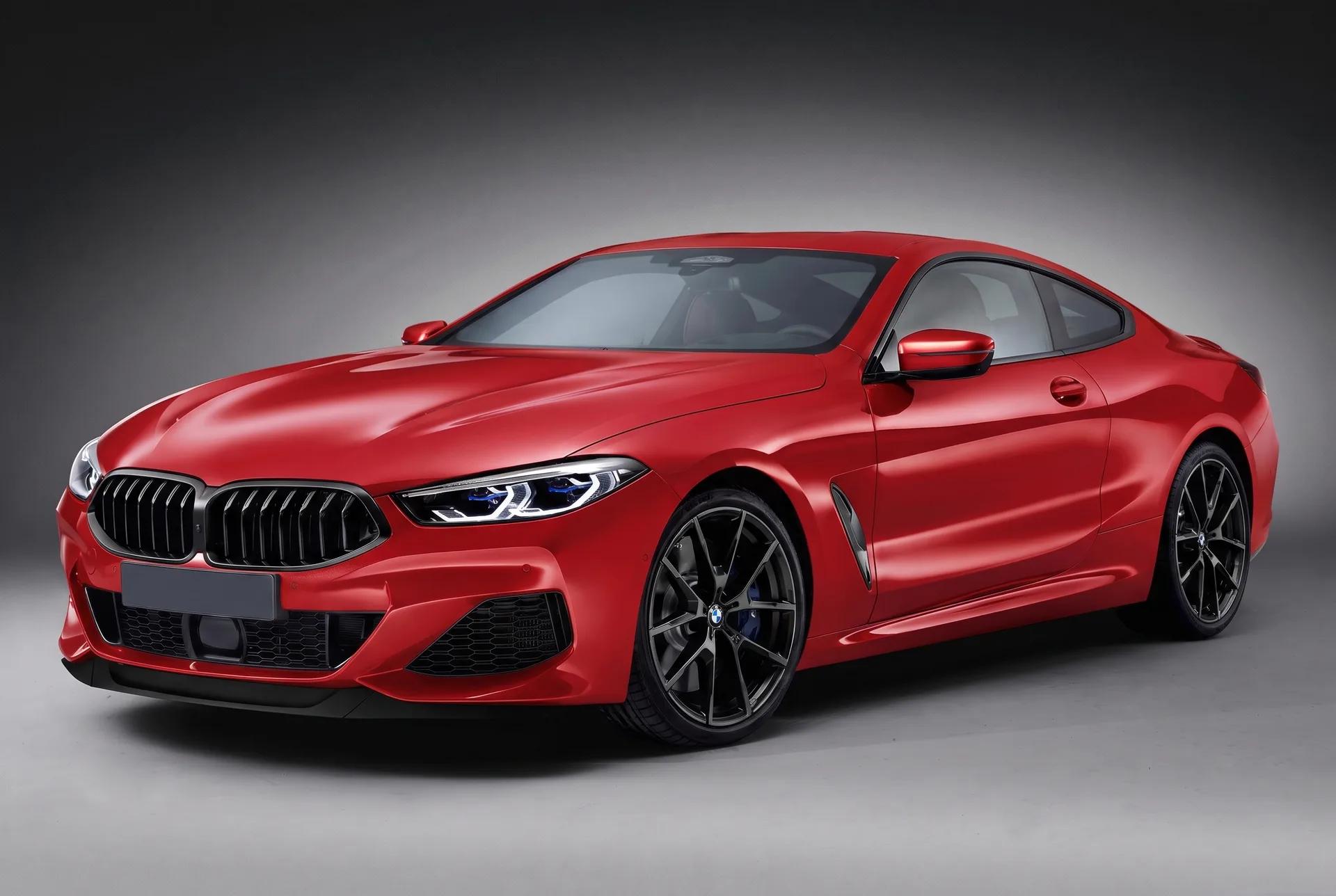 BMW 8 серии в плёнке 3M Dragon Fire Red