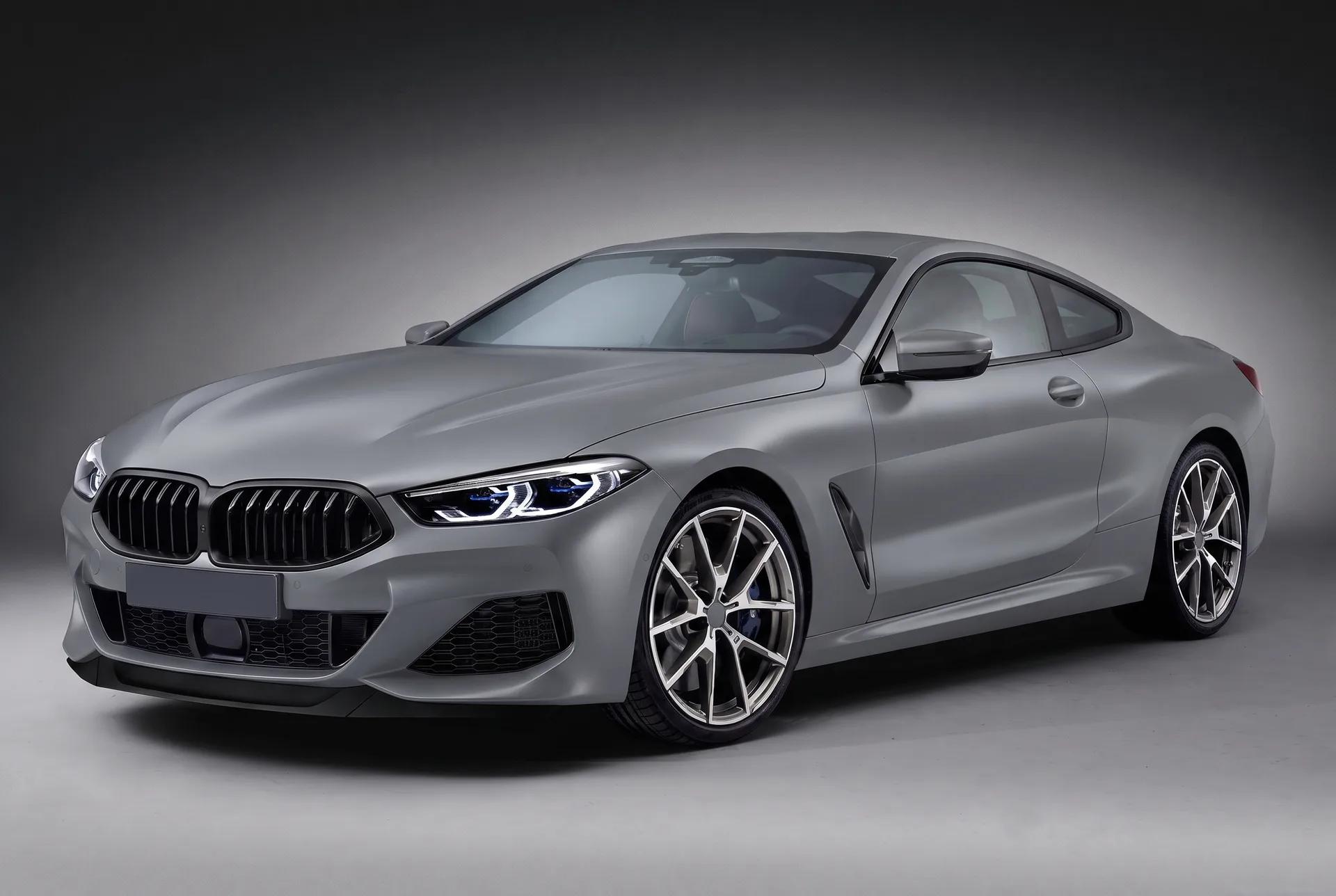 BMW 8 серии в плёнке Avery Dennison Satin Grey